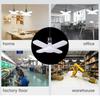 E27 Fan Shape Foldable 28W LED Bulb AC220V/110V Deformation for Home Ceiling Lights Warehouse and Garage White Leaf Light 6500K
