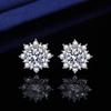 Two Carat Sunflower Set, Diamond Ring, Necklace, Stud Earrings Women's Fashion Accessories