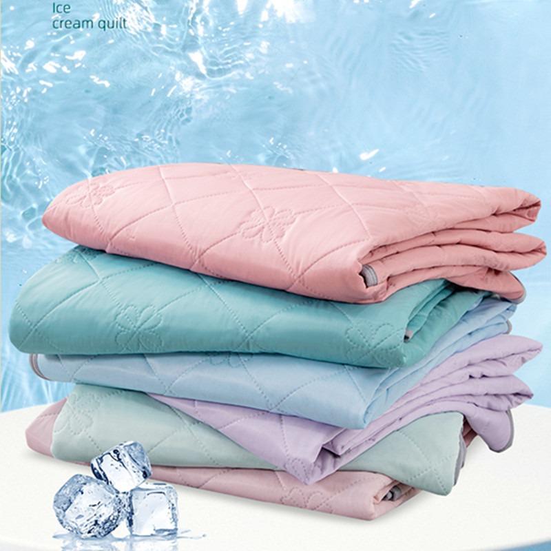 Ice Cream Summer Cool Quilt Class A Machine Washable Air Conditioning Quilt Cool Silk Single Double Summer Quilt