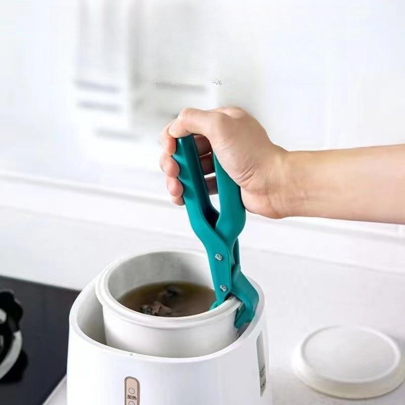

Anti-scalding Bowl Clip, Non-slip Silicone Plate Lifter, Bowl Clip, Dish Clip, Kitchen Clip, Vegetable Plate Insulation Clip зелений