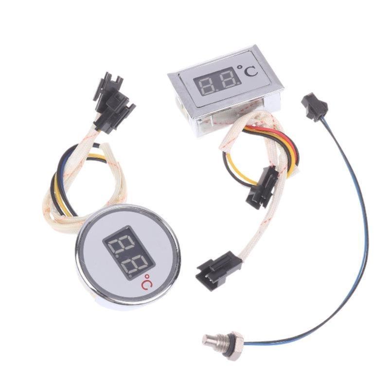Round/Square Temperature Digital Display Meter Household Natural Gas Water Heater Liquefied Replacement Accessories