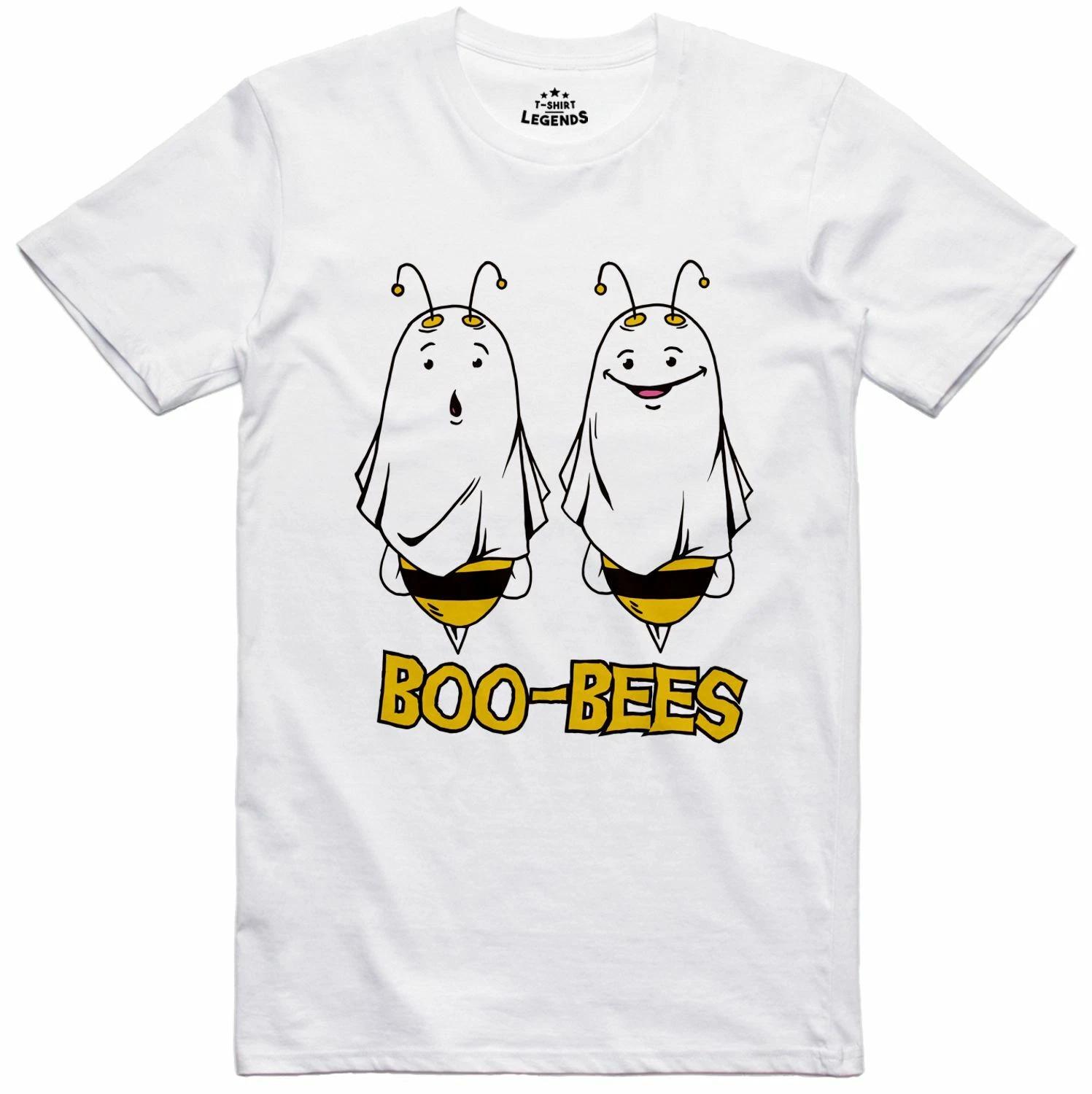 Футболка Boo-Bees забавная, стандартного кроя, 100% хлопок, со слоганом, оригинальная XS