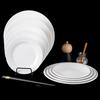 Tian Ya Jing A5 Melamine 8-inch Deep Round Plates