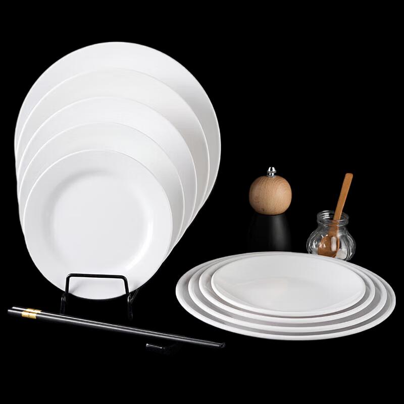 Tian Ya Jing A5 Melamine 8-inch Deep Round Plates