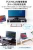 Sanwa Direct Monitor Stand with 3 USB Ports and 2 Power Strips, 60cm Wide x 20cm Deep, Black, Tabletop, Model 100-MR039BK