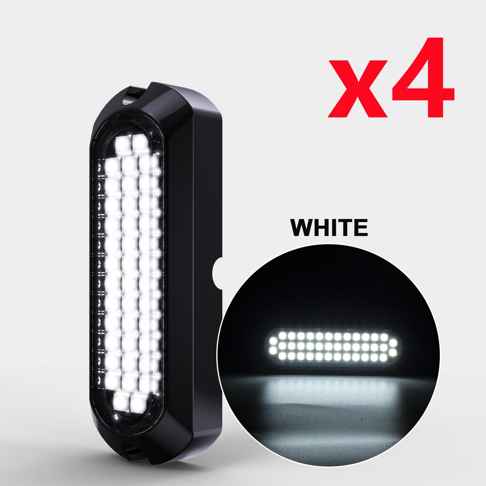 4PCS LED Navigation Lighting Underwater Lights for Boat Yacht Pontoon Transom Lamp 12V -24V Round Stern Anchor Deck Light 40LED