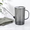 Garden Watering Can Steel Spout Transparent Body with Long Stainless Non-Slip Handle Watering