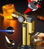 New Direct Blue Flame Open Flame Conversion Lighter Windproof Cigar BBQ Portable Flamethrowers Cigarette Accessories Gift