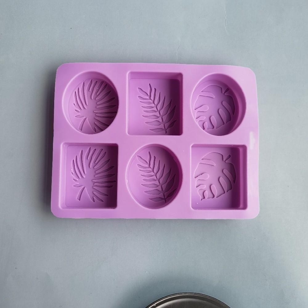 Oval Square Leaves Shape Silicone Soap Mold Handmade Soap Making Supplies DIY Plaster Resin Candle Mould Cake Baking Tools