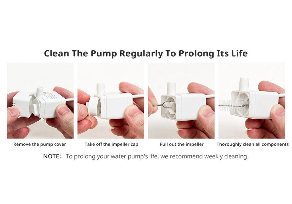 Ceramic Cat Water Fountain, 2.2L Automatic Dispenser with Filter & Silent Sensor Feeder