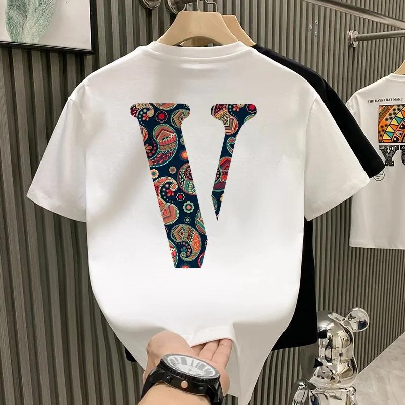 Summer Heavyweight Cotton Versatiletrendy Men's Short Sleeve T-shirt Round Neck Casual Trendy Half Sleeve Body T-shirt Top