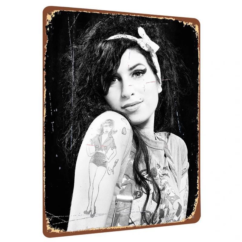 

Personalized Retro Tattoo Design Metal Plaque Custom Name Wall Art Decoration 20x30cm（7.8x11.8inch）