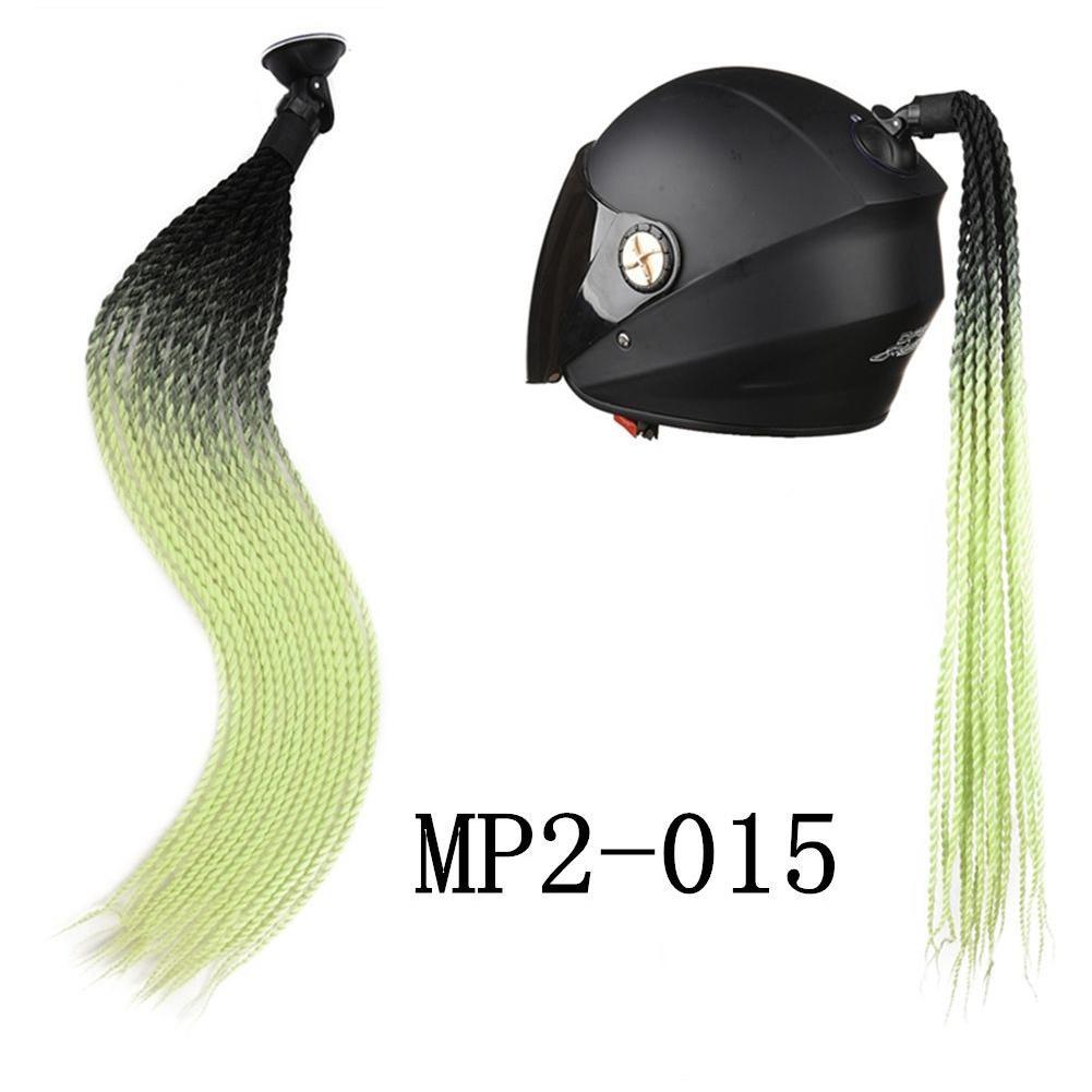 1Pc Motorcycle Helmet Braids Wig Multicolor Loose Wig Ponytail Braid Motorbike Helmet Pigtails Decoration Dual Pigtail Ponytail