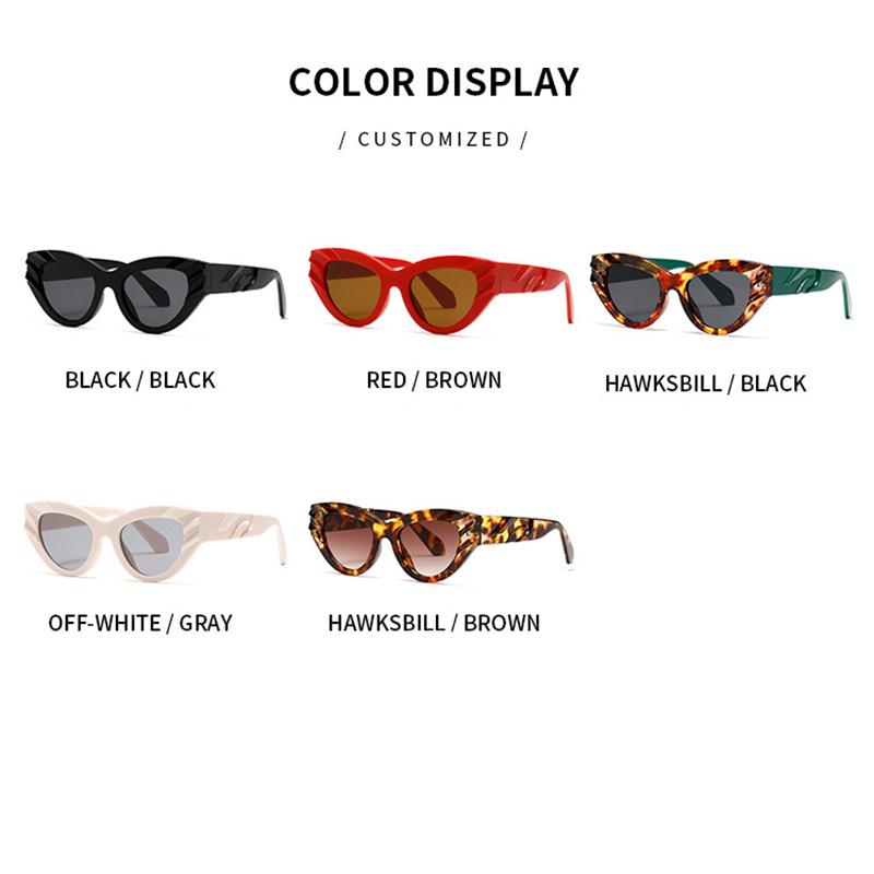 Mode Übergroße Cat-Eye Polarisierte Kurzsichtigkeits-Sonnenbrille UV-Schutz Kurzsichtig Klassisch Vintage Sonnenbrille -1.0~-6.0
