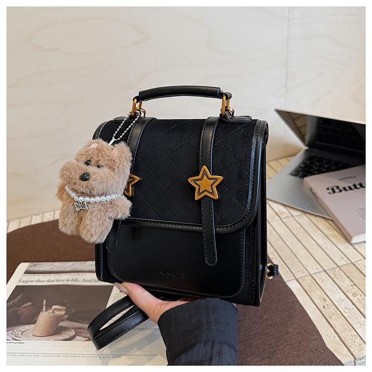 Retro Backpack Women's Fashion Niche Design Student Schoolbag Lightweight Travel Backpack Multifunctional Messenger Bag