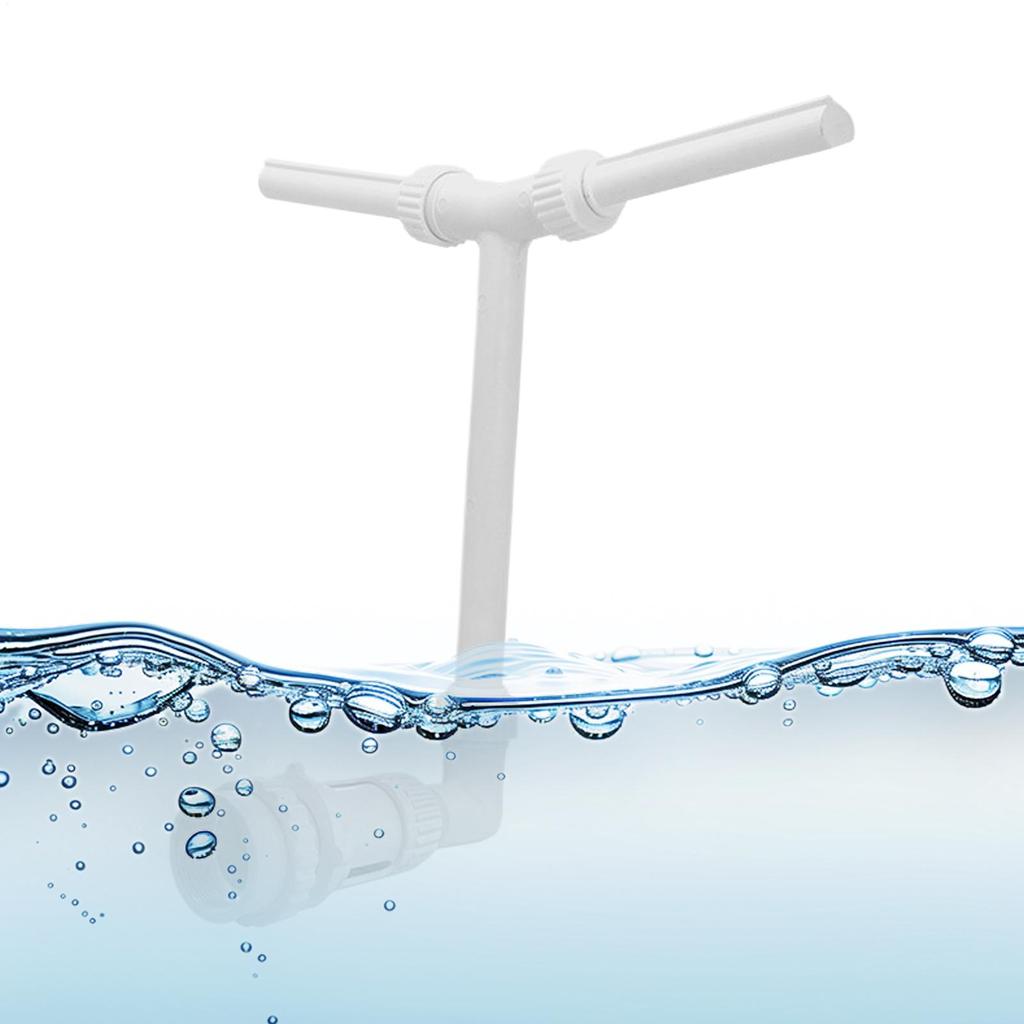 Doppeldüsen-Pool-Wasserfall-Brunnen-Set PVC Leuchtet im Dunkeln Verstellbare Höhe Sprühbecken Spa Poolrand Dekorationen