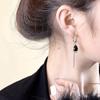 2023 koreanische Partei Schwarz und Weiß Anhänger Ohrringe Mädchen Charme Elegante Temperament Mädchen Party Ohrringe Vielseitige Ornamente