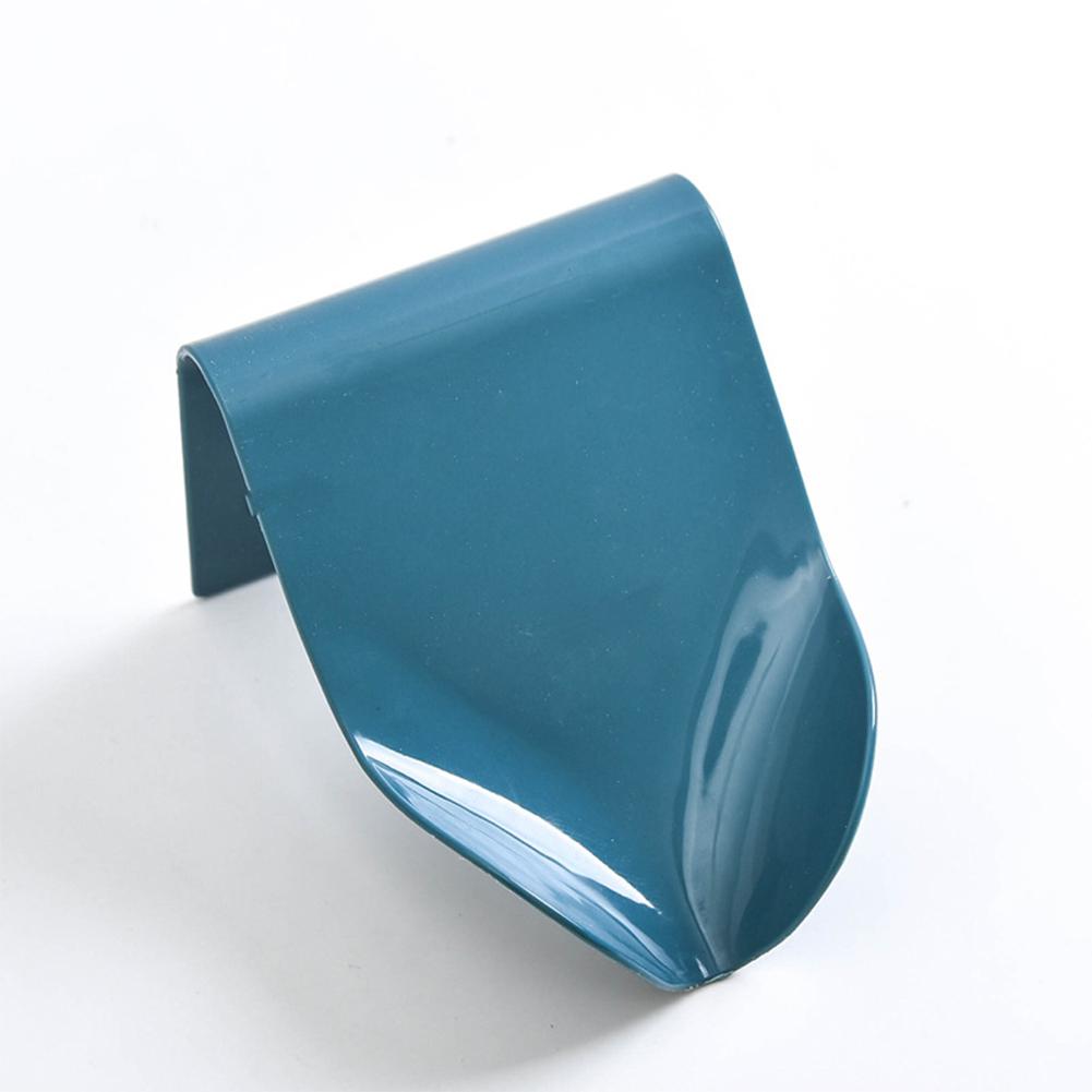 

ABS Drain Rack Storage Organize Racks Strong Adhesive Seamless Stickers Soap Box Dark blue#0
