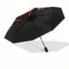 Red Pentagram Symbol Sticker, Mystic Alchemy DesignUmbrella with Cute Design, Portable 3-Fold Compact Umbrella for Men & Women, Valentine's Day Mother