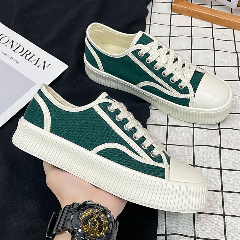 

парусиновые туфли мужские парные маленькие белые туфли дышащая мягкая подошва повседневные новые трендовые черные универсальные ретро-туфли для доски модная обувь 40 women