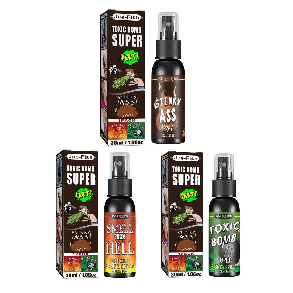 5-1PCS Novelties Liquid Fart Gag Spray Prank Joke Spray Non Toxic Stink Ass-Smelly Stinky Gas Prank Toy Halloween Funny Toy