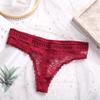 Sexy perizoma in pizzo, mutandine in pizzo da donna, traforate, traspiranti, perizoma, lettere, biancheria intima, lingerie