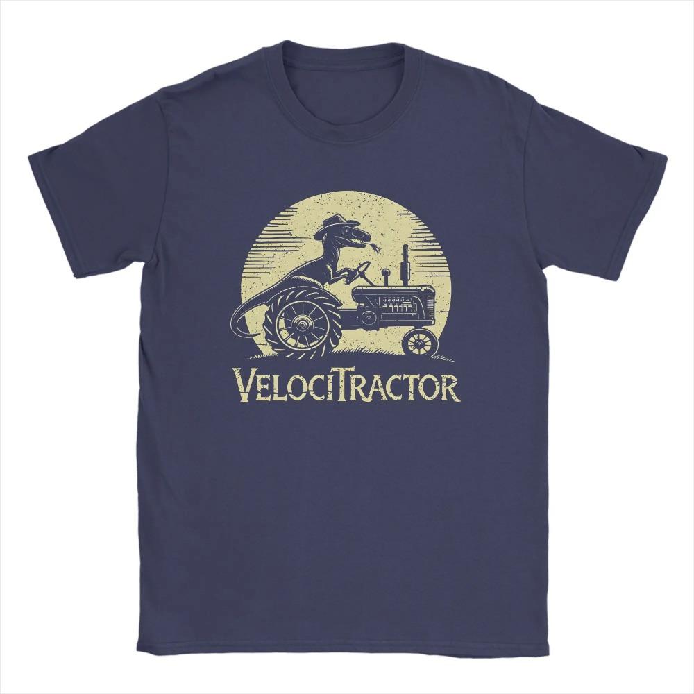 Men's VelociTractor T Shirts  Pure  Clothes Novelty Short Sleeve Crew Neck Tee Shirt Gift Idea T-Shirt