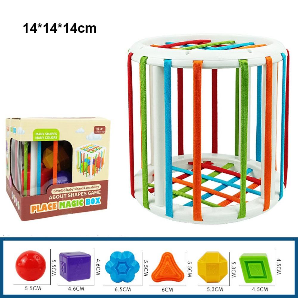 Blocks 5 Styles Baby Montessori Shape Sorter Cube Plastic Sorting Game Rainbow Colorful Early Education