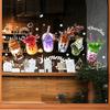 Bubble Milk Tea Window Cling Cafe Milk Tea Static Stickers Removable PVC Boba Tea House Decals for Milk Tea Shops Coffee Shops Bakeries