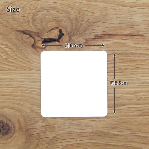 Daikoku Industrial Underlägg, Vita, 8,5 x 8,5 cm, Enfärgade, Fyrkantiga, 3362316, Förpackning med 100