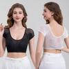 Vesta căptușită cu plasă absorbantă de transpirație, zone cu uscare rapidă la subraț, Bumbac, Stil transparent