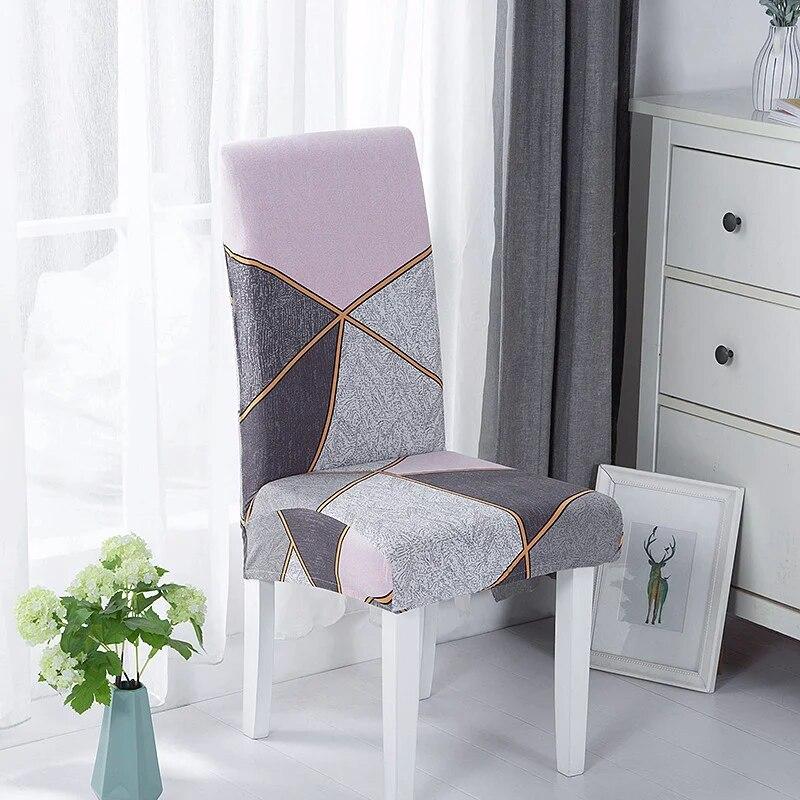 Elastic Dining Chair Cover Home Wedding Chair Cushion Removable Slipcovers Protector Anti-Dust Furniture Decor For Banquet Party