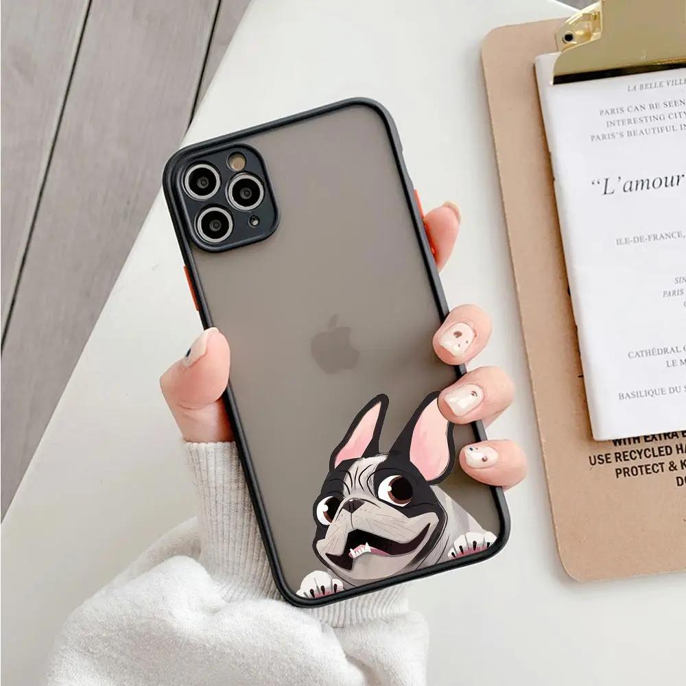 

Boston Terrier Pug Dog Rench Bulldog Phone Case For iPhone 17 16 15 11 12 14 13 Pro Max Mini X XS XR 7 8 Plus SE4 17E Cover Fund iPhone 11
