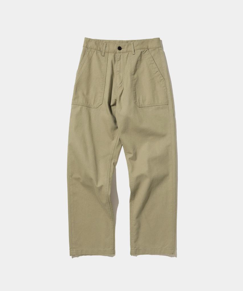 UNIFORM BRIDGE Cotton Fatigue Pants Regular Fit Beige