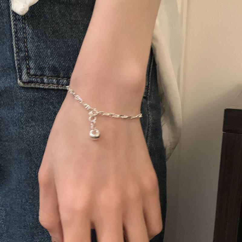 Korean Pearl & Sterling Silver Beaded Bracelet: Non-Fading, Summer Women's High-End Jewelry.