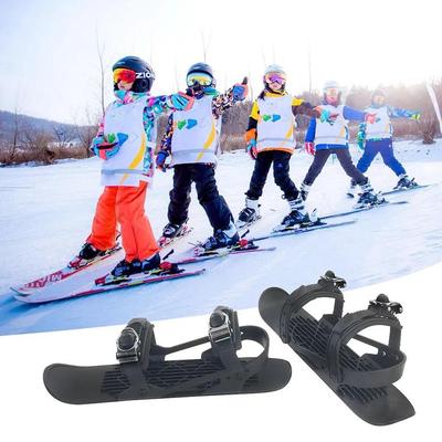 Verdickte Mini-Schlitten- & Skischuhe: Rutschfeste Schneeschuhe & Zweiplanken-Eislaufschuhe für Outdoor-Sportarten
