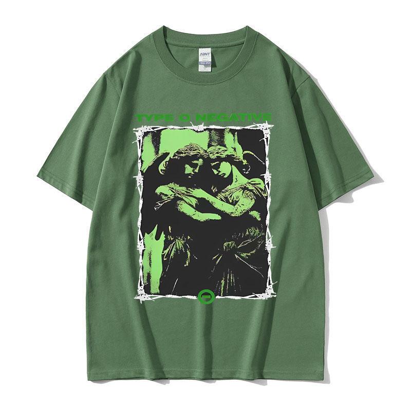 Limited Vintage Type O Negative Band Tshirt Unisex Women Fashion Casual Oversized Tshirts Unisex Retro Gothic Rock Metal T Shirts