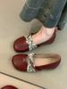 Sheepskin Version~ French Retro Flat Bottom Inner Height Increase Shallow Mouth Single Shoes Women's 2025 New Versatile Mary Jane Small Leather Shoes