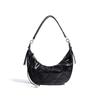 New Niche Design Simple Fashion Versatile Messenger Bag High Sense Women's Leather Underarm Bag Moon Tooth Bag