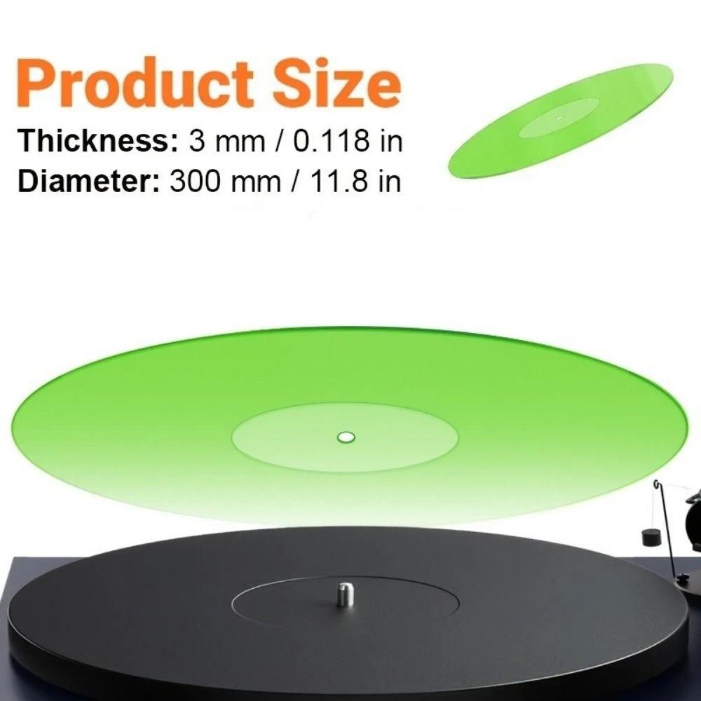 12 Inch Turntable Slipmat Non-Slip Record Platter Mat Cleaner Look Vinyl Slipmat Record Player