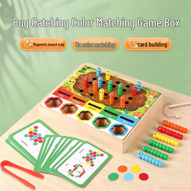 Cross-Border Children s Color Matching & Attention Training Caterpillar Game