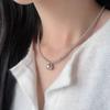 Princess Diana Zhengyuan Shijia Pearl Necklace Women's Light Luxury Niche Premium Millet Chain Elegant Simple Flash Diamond Pendant