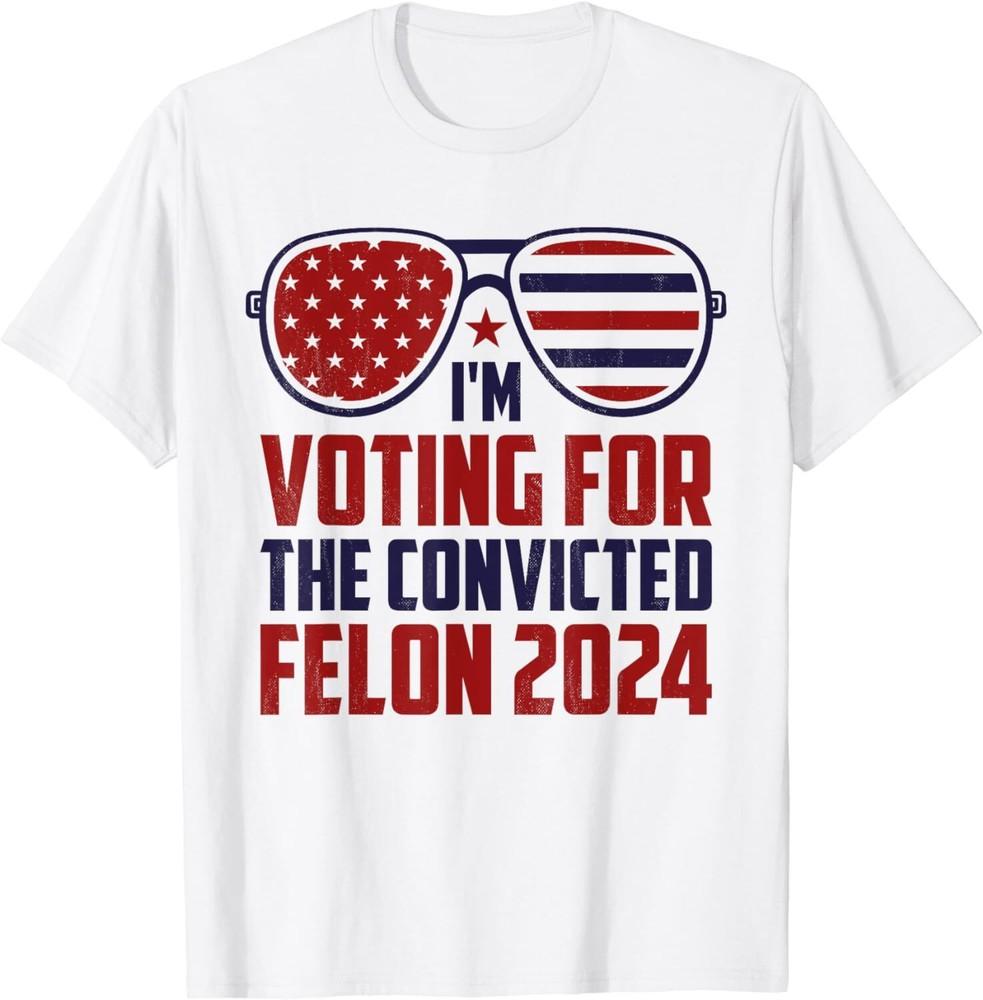 

SALE I m Voting for a Felon in 2024 US Flag Sunglasses Men Women Unisex T-Shirt Unisex T-Shirt S