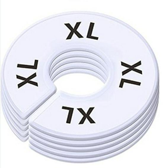 

Круглые двусторонние разделители размеров одежды для организации шкафа