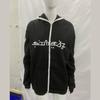 European and American autumn embroidered star print loose men's and women's trendy hoodie