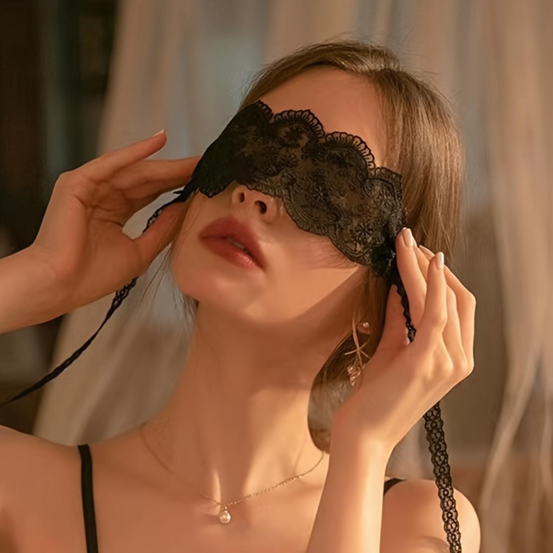 

Black lace eye mask, sexy lace eye mask, see-through eye mask, women s lingerie accessory, translucent sexy eye mask чёрный