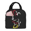 Mickey Mouse Lunch Bag with a Zipper Closure. This Compact, Stylish, Portable Insulated Lunch Bag Features a Soft Cooler Bag and a Stylish Clasp