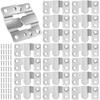 20/30PCS 66lbs Interlock Hanging Buckle Flush Mount Bracket Heavy Duty Picture Frame Hook Display Hooks Stainless Steel
