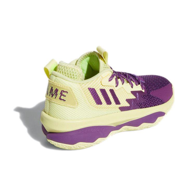 Adidas Dame 8 J Dame Time Kids Sneakers Yellow Yellow-Tint Glory-Purple GY2906