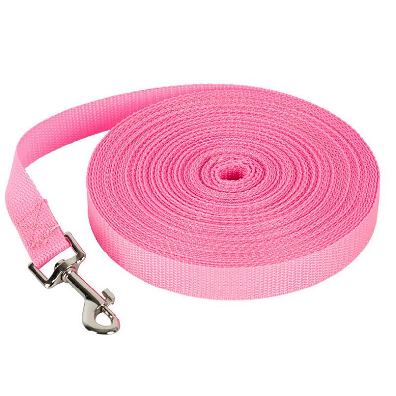 

Pet Dog Lead Leash for Dogs Cats Nylon Walk Dog Leash Selected Size 1.5M 1.8M 3M 6M 10M Outdoor Security Training Dog Harness (Pink,6 feet) рожевий